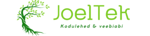 Joeltek logo - JoelTek pakub WordPressi arendust, kodulehtede loomist ja tehnilisi lahendusi.